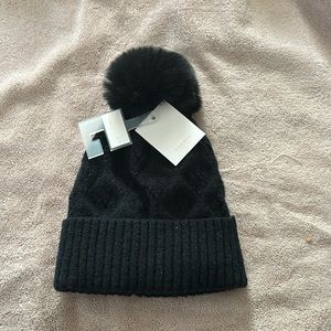 NWT Lauren Conrad black winter hat